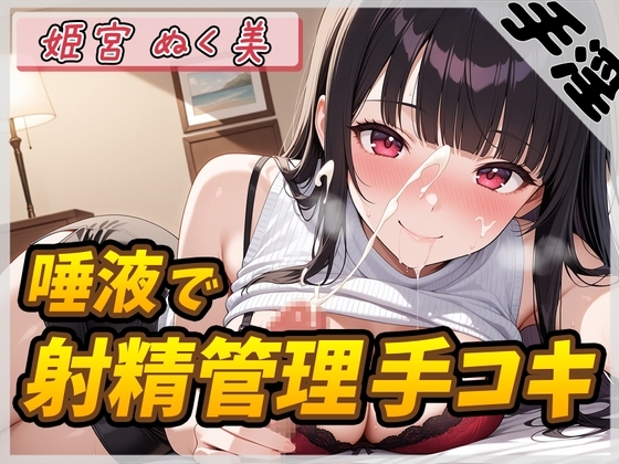 [ENG Sub] Masturbation Junkie Nukumi Himemiya's ejaculation management hand job with lots of spit! By G-Sound